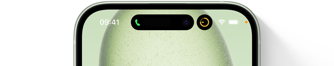 iPhone 15 显示两个灵动岛信息框