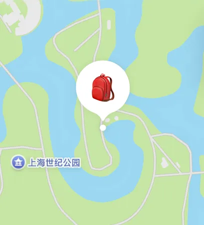 图片展示地图上显示着背包位置