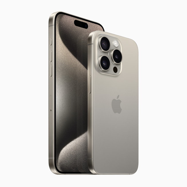 原色钛金属配色的 iPhone 15 Pro 系列产品。