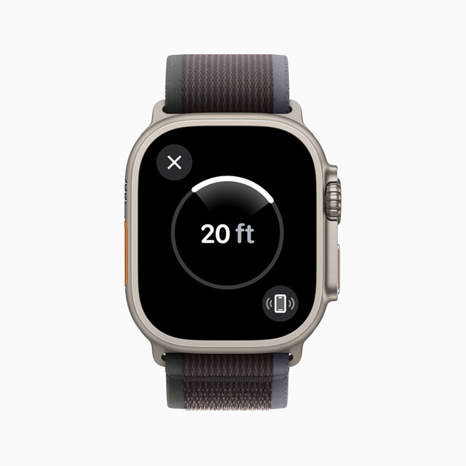 Apple Watch Ultra 2 显示用户的自由潜水统计数据。