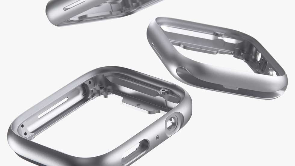 铝金属 Apple Watch Series 9 表壳。