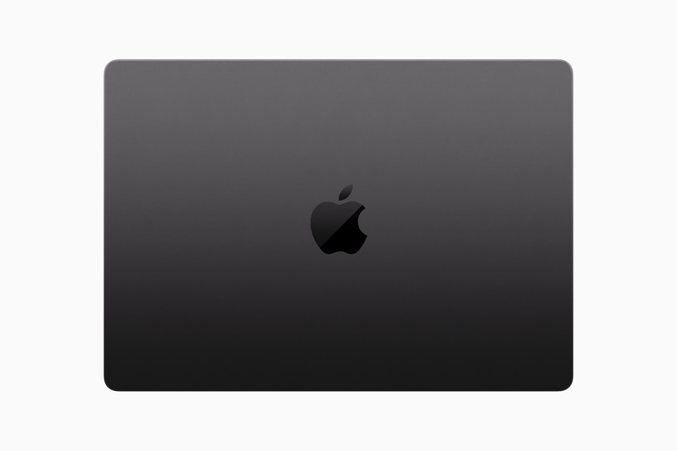 白色背景上合上盖子的 MacBook Pro 的俯视图。