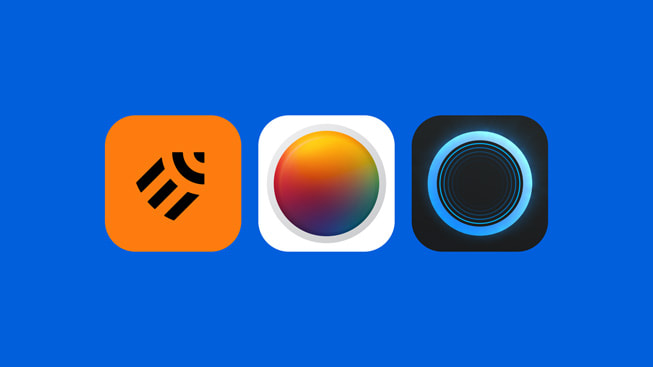 《Linearity Curve》、《Photomator》和《Portal》的 app 標誌。
