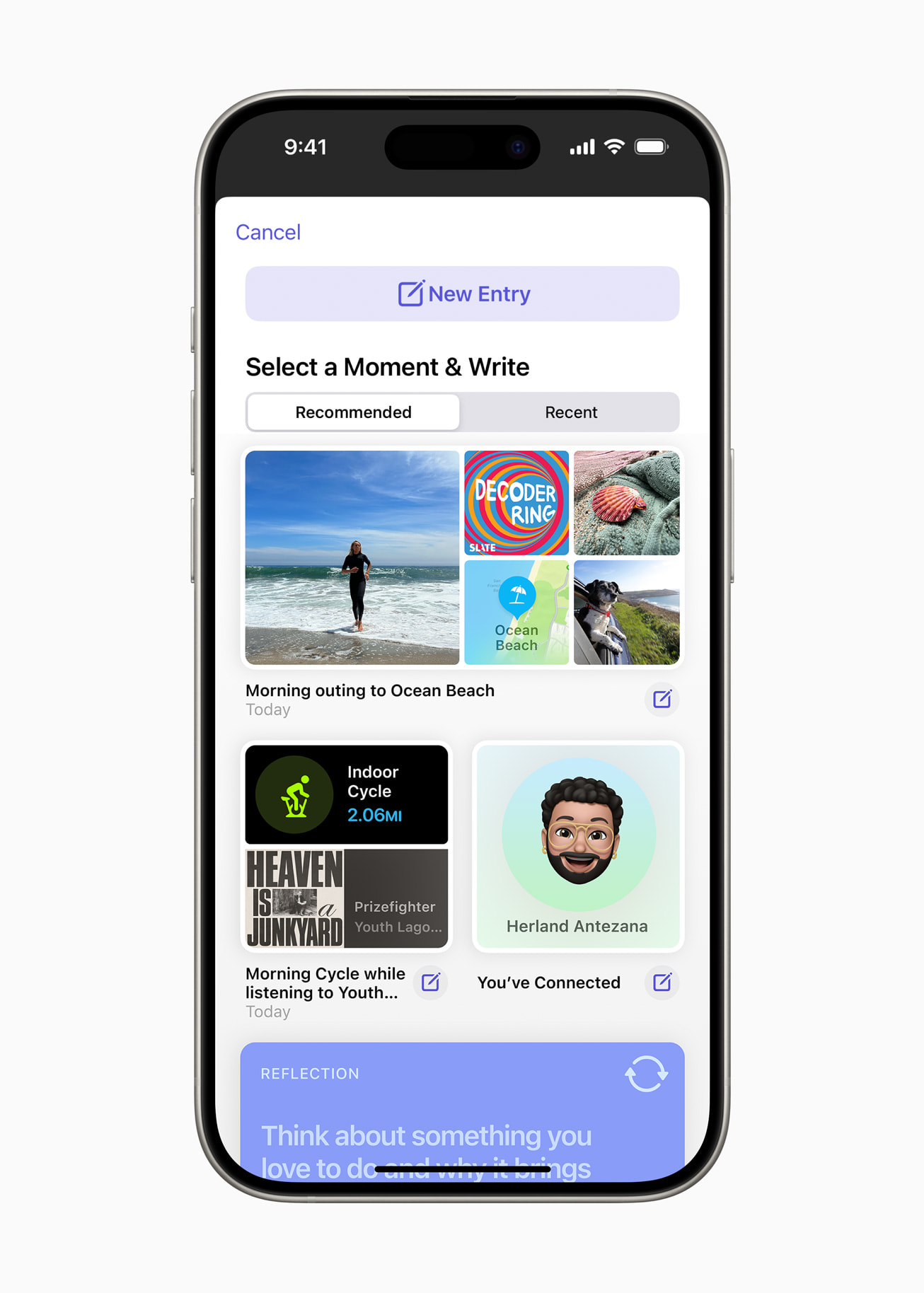 Apple 推出手记 app,这是一款用于反思日常生活的新 app - Apple (中国大陆)