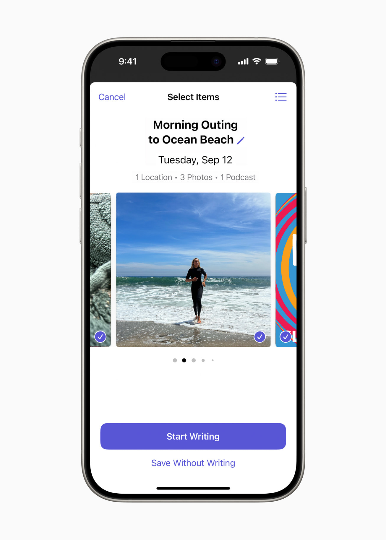 Apple 推出手记 app,这是一款用于反思日常生活的新 app - Apple (中国大陆)