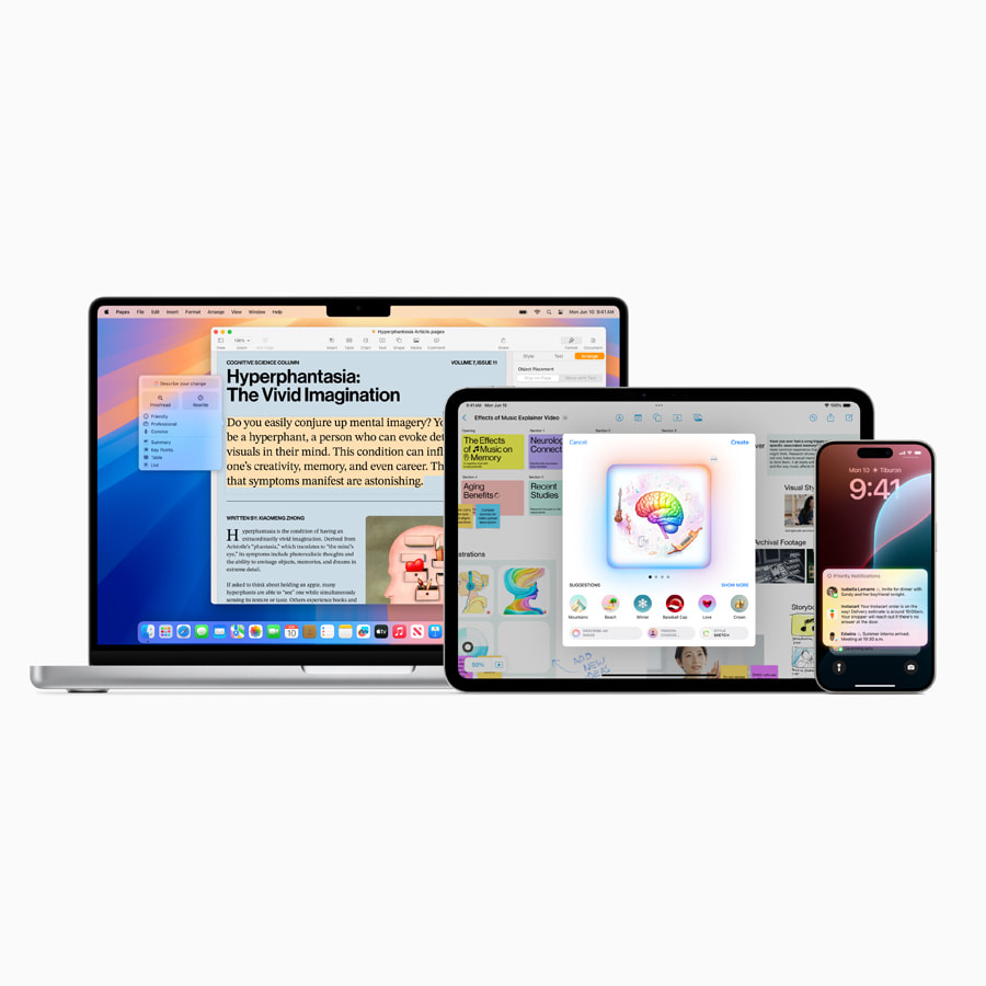Apple Intelligence 登陆iPhone、iPad 和Mac - Apple (中国大陆)