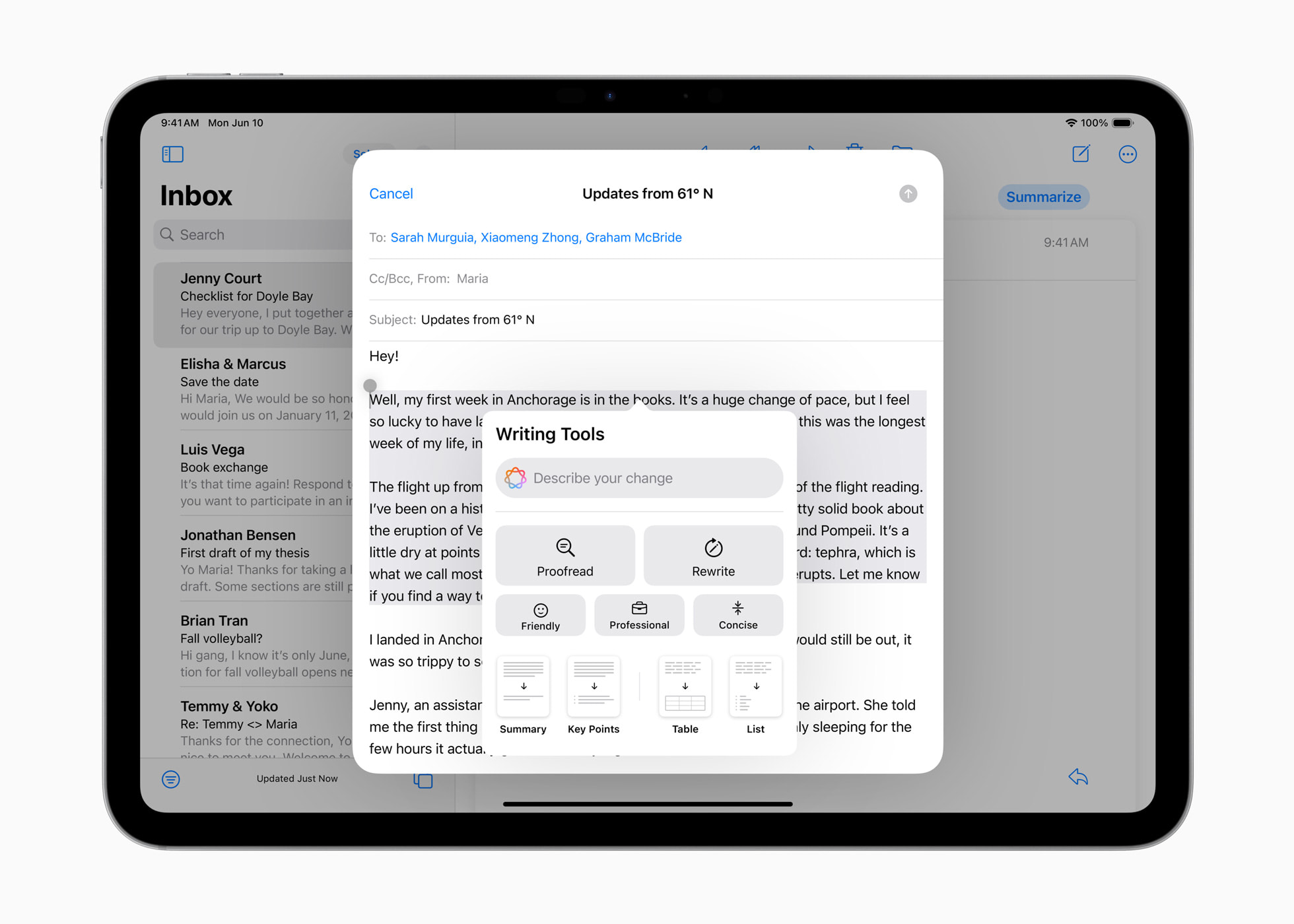 iPadOS 18 推出强大智能功能与专为 Apple Pencil 打造的 app - Apple (中国大陆)