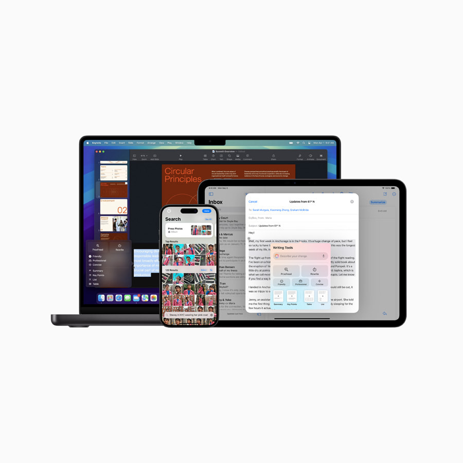Apple 智能今日登陆iPhone、iPad 和Mac - Apple (中国大陆)