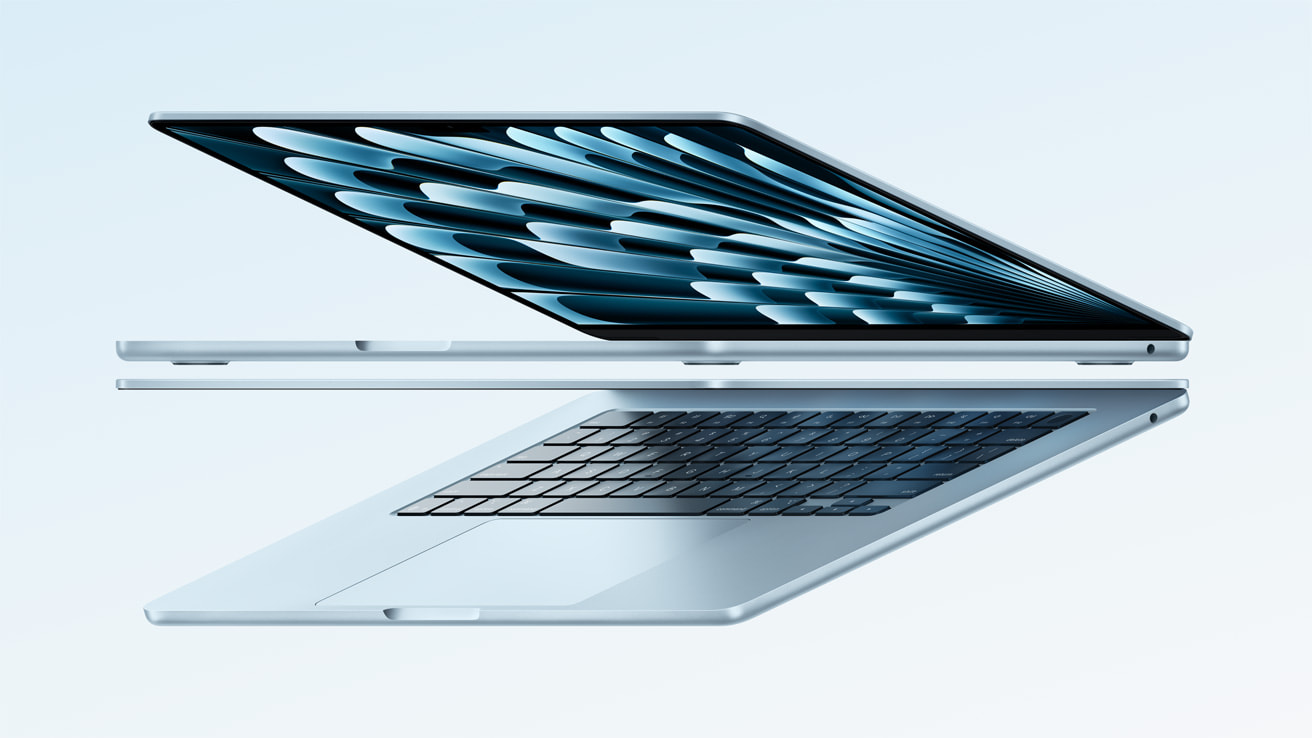 Apple 推出搭载M4 芯片的新款MacBook Air，新增惊艳的天蓝色外观