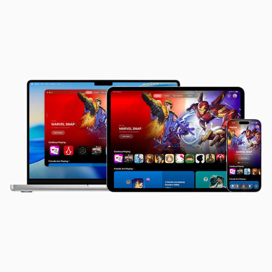 Apple Games app 闪亮登场：个性化的游戏大本营- Apple (中国大陆)