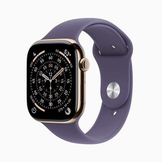 采用金色钛金属表壳的 Apple Watch Series 11 表款。