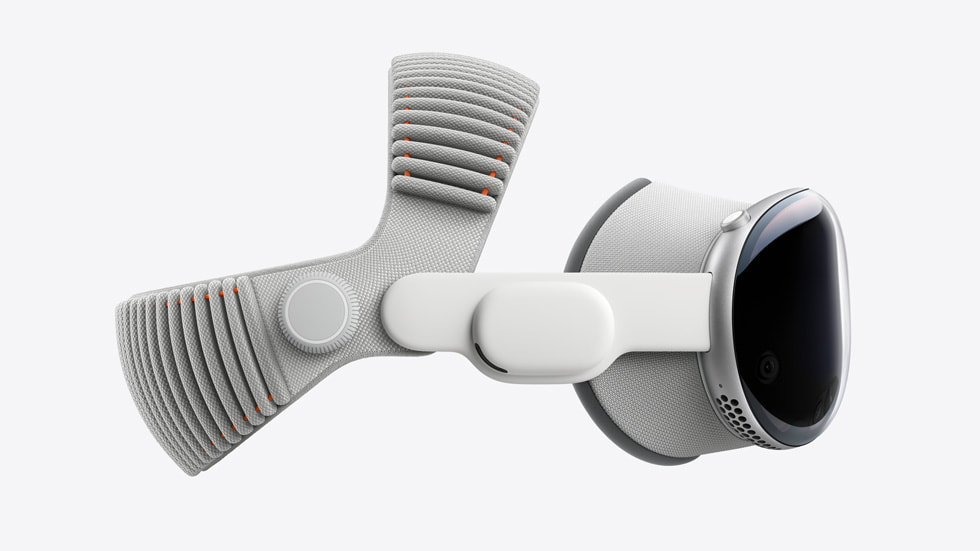 双圈编织头带的侧面图片。