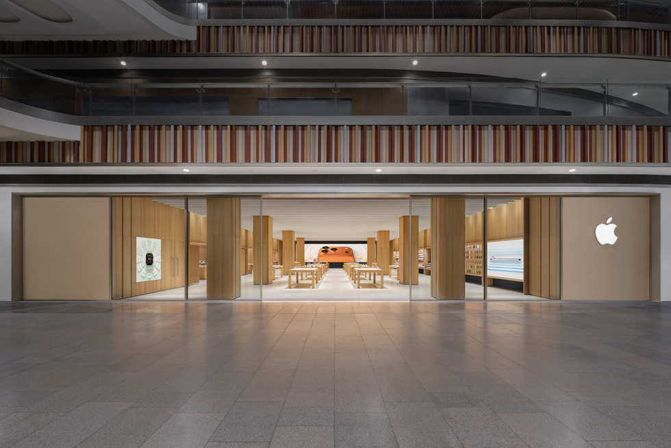 Apple 北京荟聚零售店外观。
