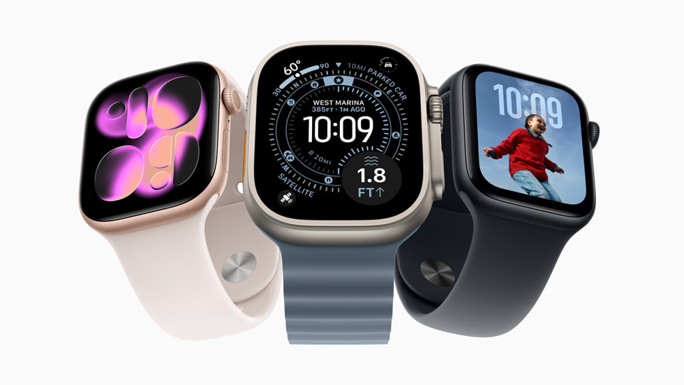 Apple Watch 在售系列表款：Apple Watch Series 11、Ultra 3 和 SE 3。