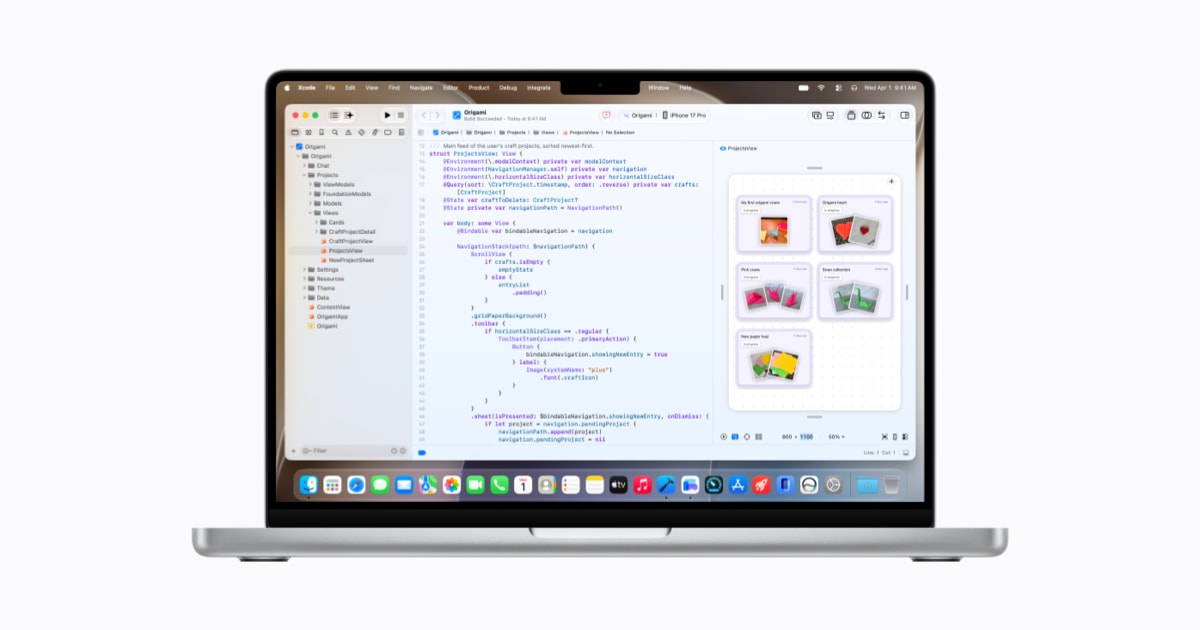 Apple 推出全新智能框架与先进工具助力 App 开发配图