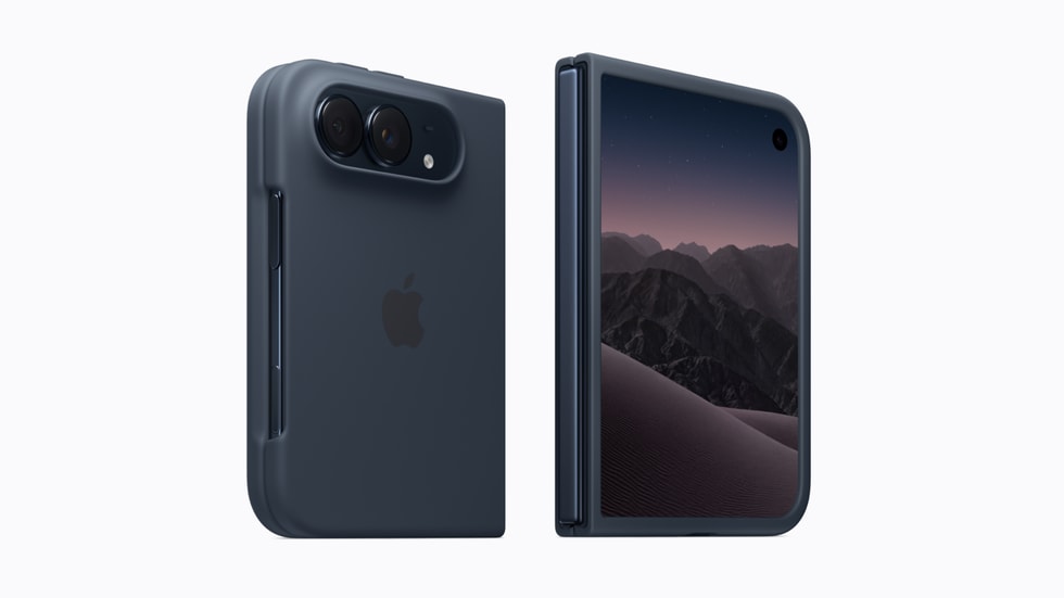 海军蓝色 iPhone Duo 保护壳。