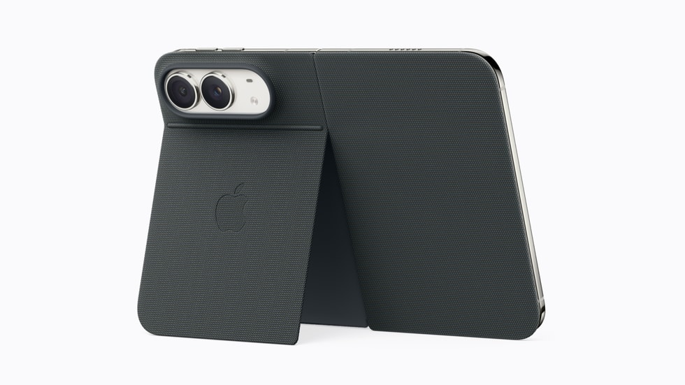 海军蓝色带支架 iPhone Duo 双面夹。