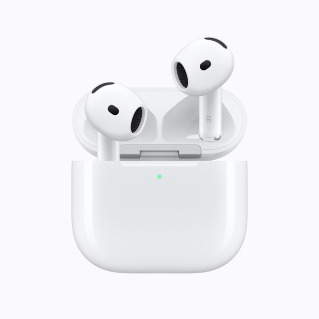 白色背景上的 AirPods 5。