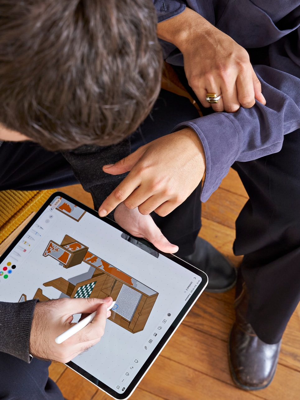 Genki Matsumura 和 Sebastián Zorrilla 使用 iPad Pro 和 Apple Pencil 创作了《MonoAmbiente 1》。