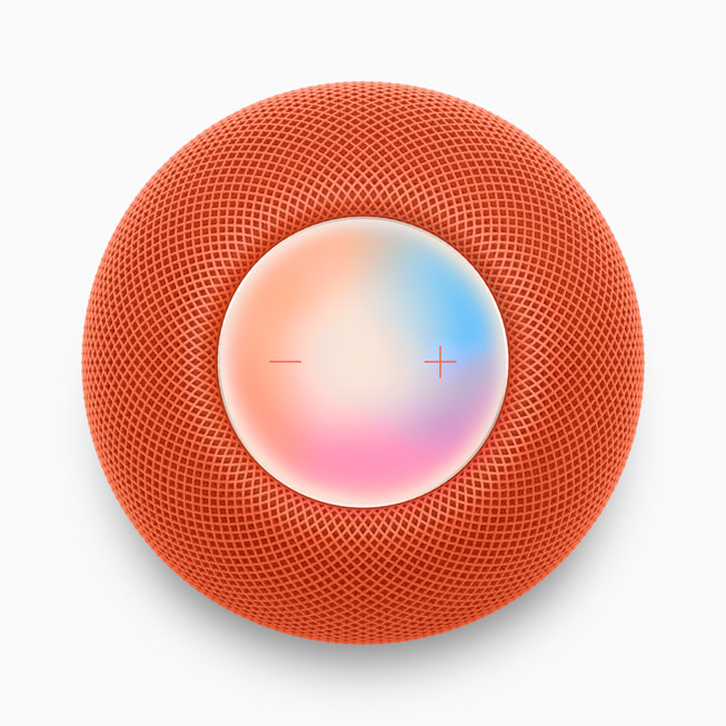 HomePod mini 顶部显示 Siri 已激活。