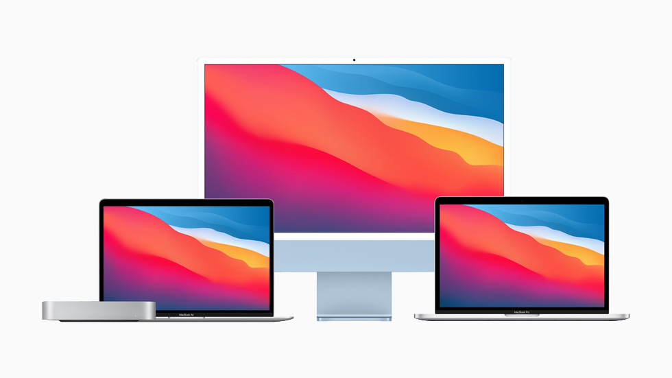 Mac 系列产品包括新款 iMac、MacBook Air、13 英寸 MacBook Pro 与 Mac mini。