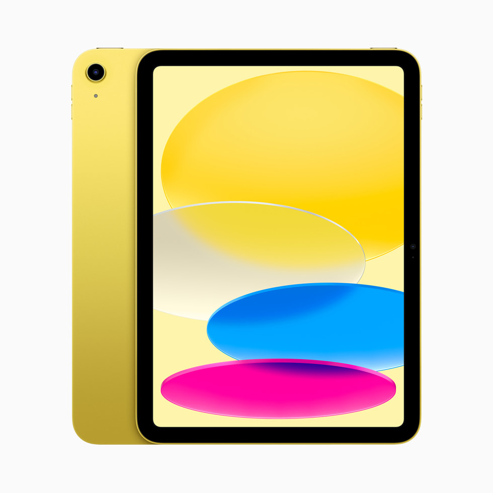 黄色的新款 iPad。