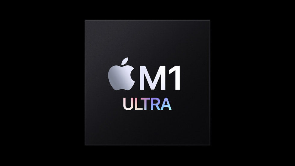 最新的 M1 Ultra 芯片。