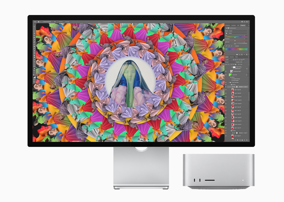 图示为 Mac Studio 和 Studio Display。