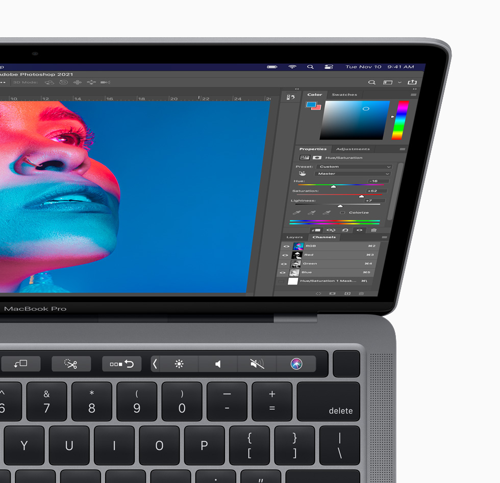 新款 MacBook Pro 上的 Photoshop