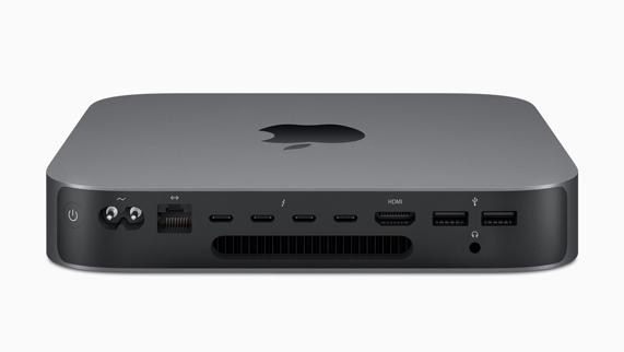 全新 Mac mini 丰富多样的端口。