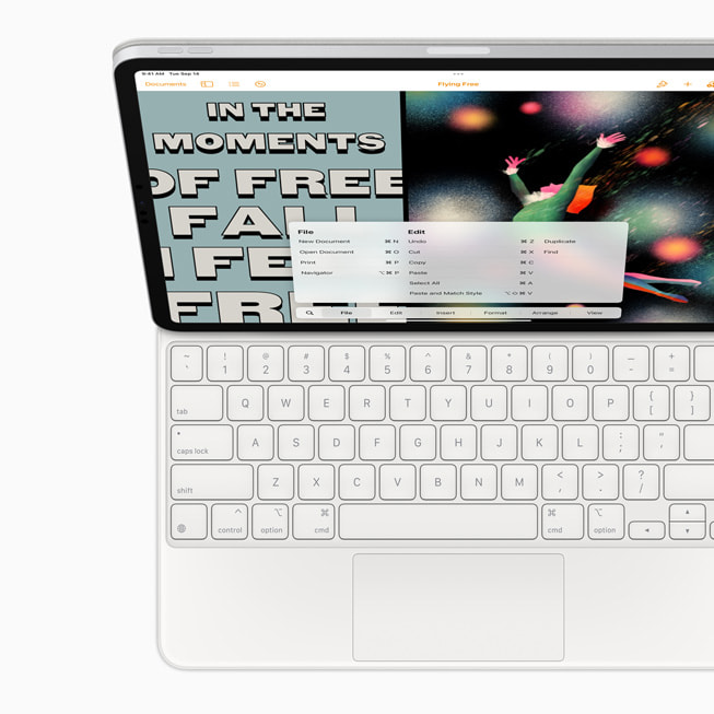 iPad Pro 上的键盘快捷键。