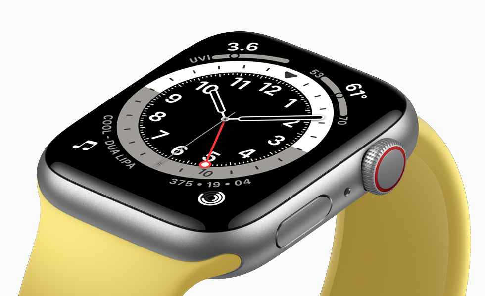 Apple Watch SE 上的视网膜显示屏。