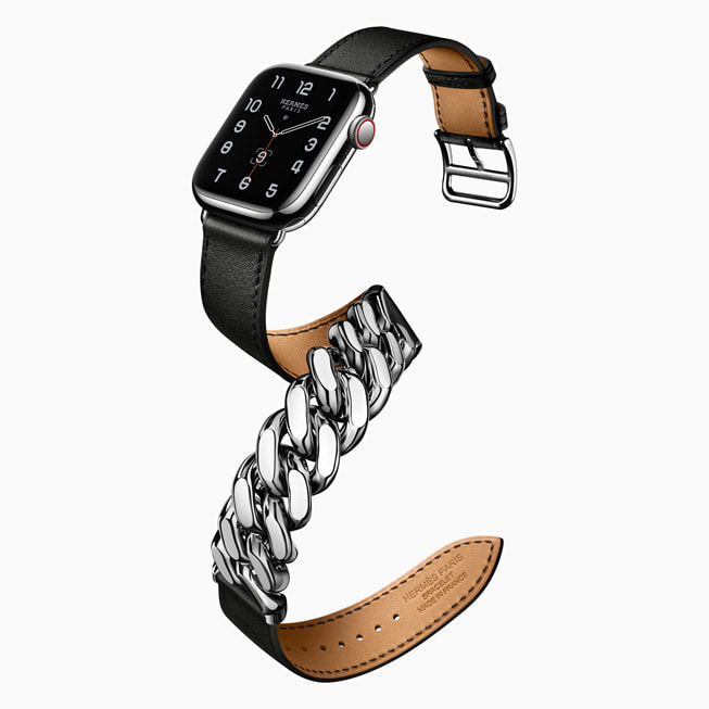 Apple Watch Hermès 的新款 Gourmette Metal 表带。