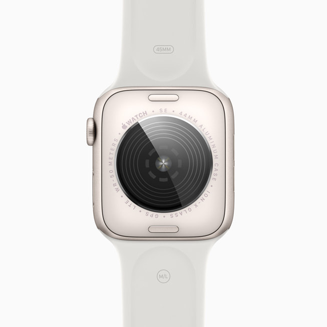 星光色 Apple Watch SE 重新设计后的配套表背。