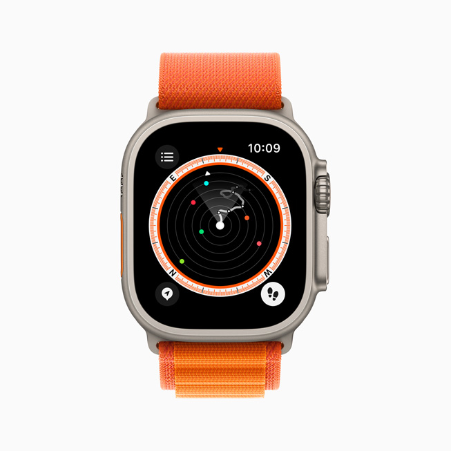 Apple Watch Ultra 显示全新回溯功能。