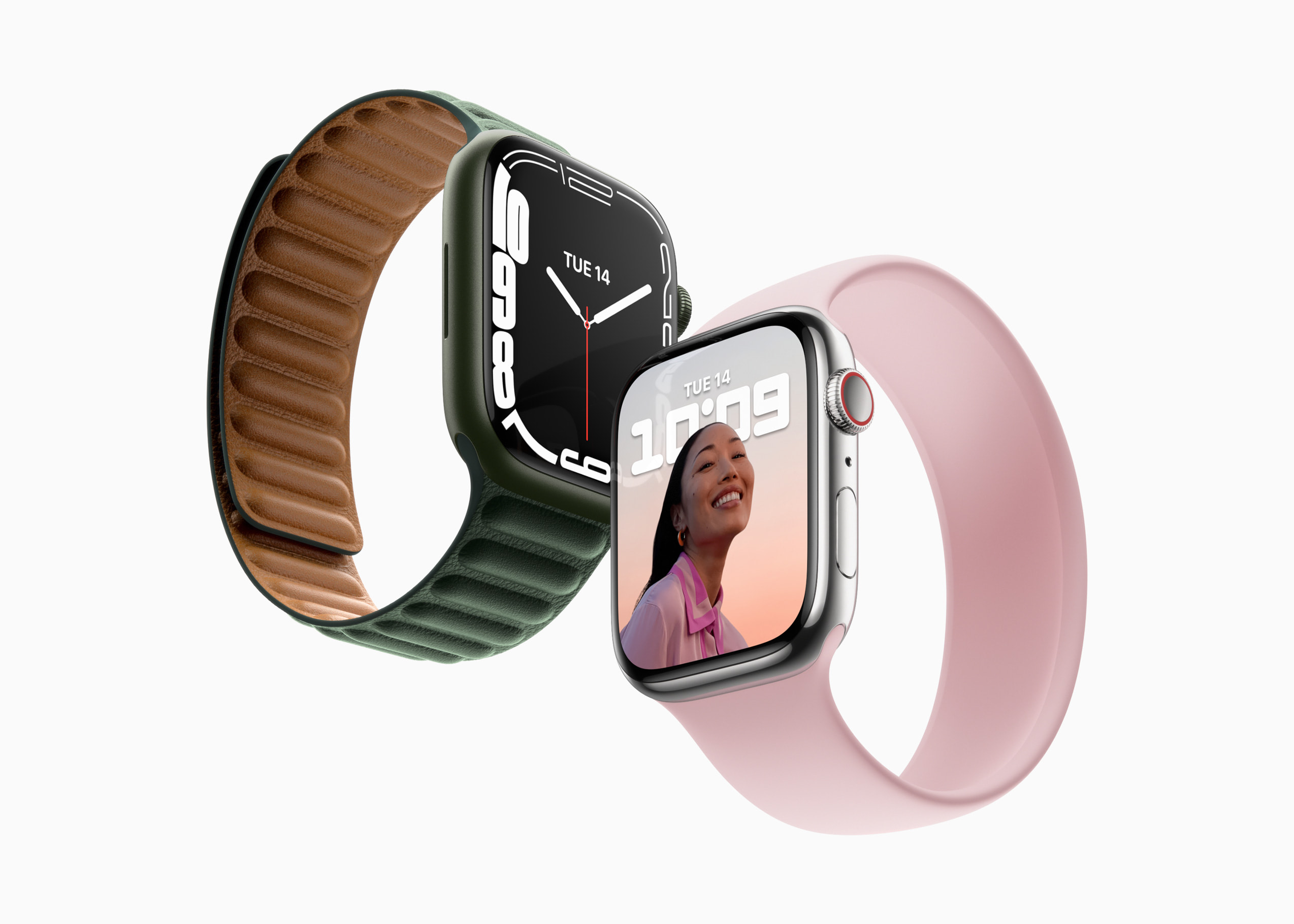 Apple 发布Apple Watch Series 7，配备更大更先进的显示屏- Apple