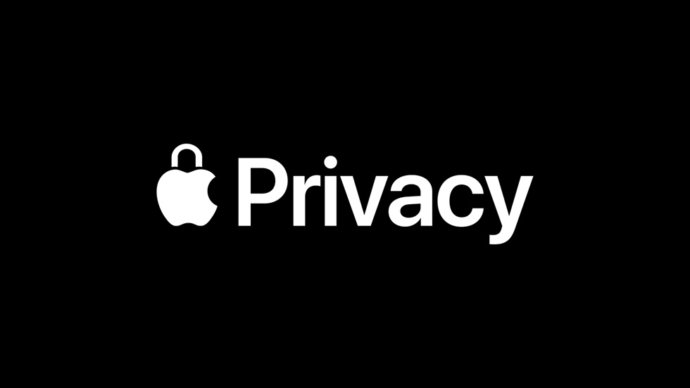 Apple 隐私标志。 