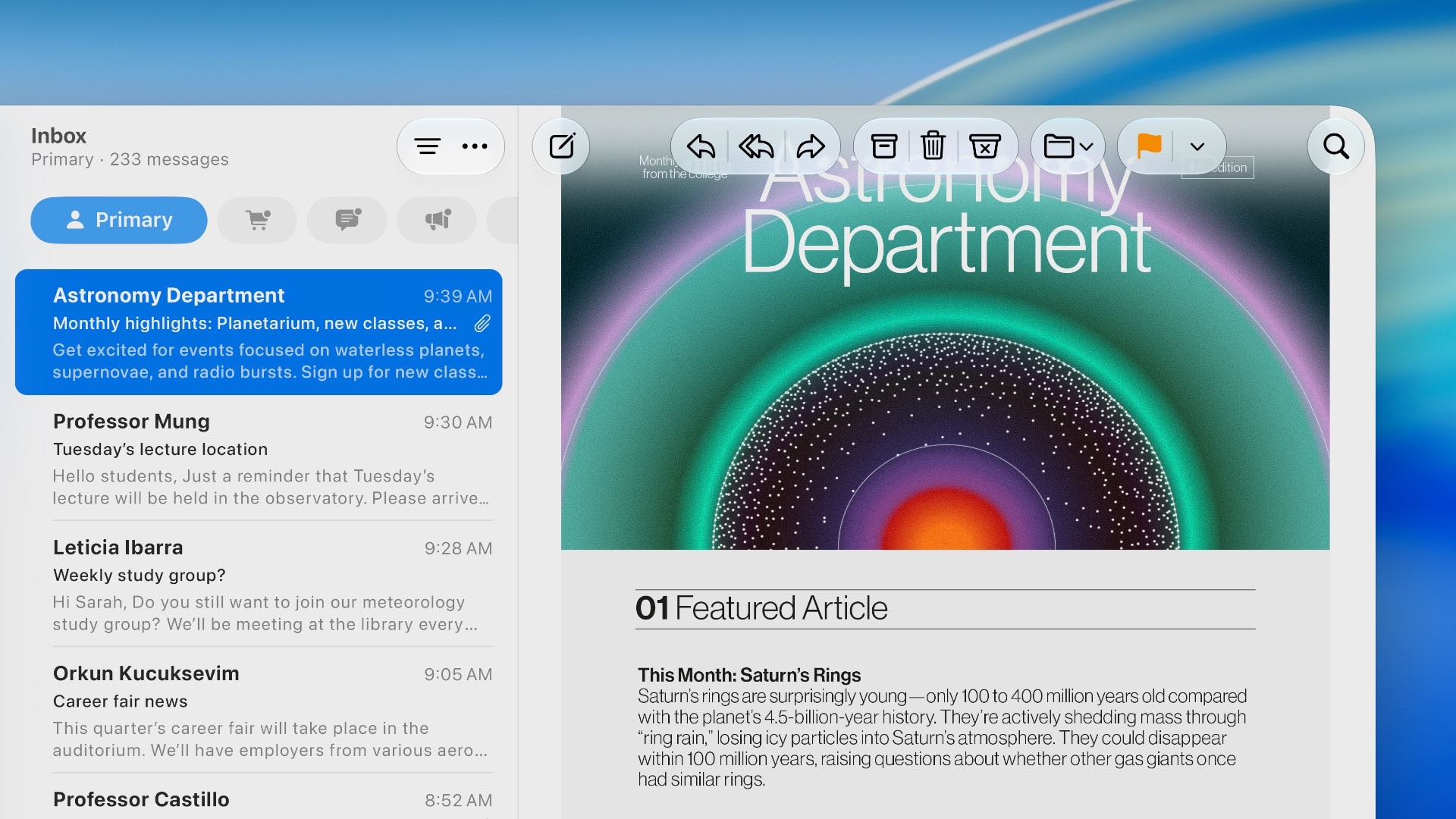 Mac 的更新重新整合了一直以来受用户喜爱的 macOS 设计核心元素,包括更加统一的 app 顶部工具栏。