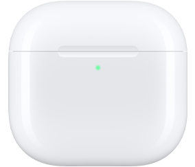 盒盖关闭的 AirPods 5 充电盒