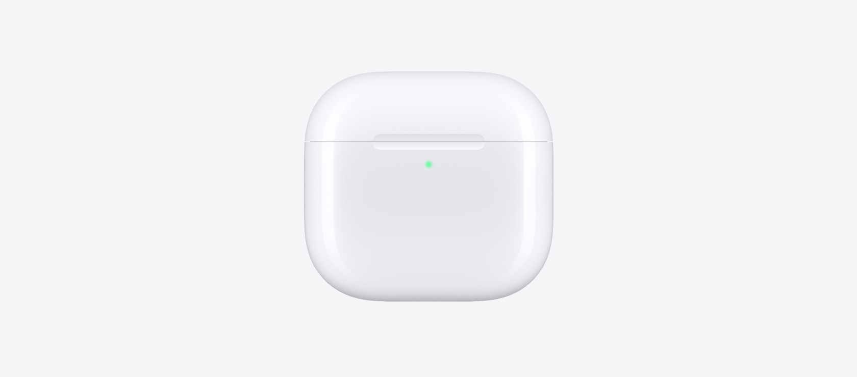 白色 AirPods 5 无线充电盒