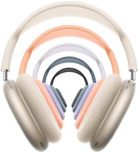 AirPods Max 2 包耳式头戴耳机，紫色，配备耳垫、伸缩套杆和头带