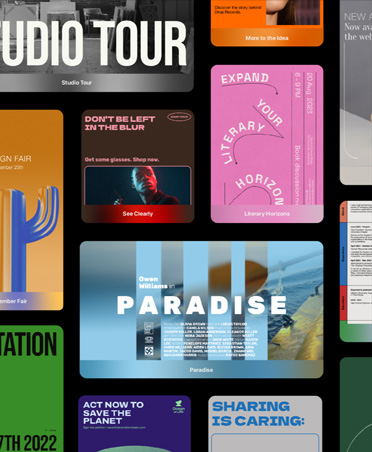 Pixelmator Pro 界面展示一系列不同的效果图和模板选项。