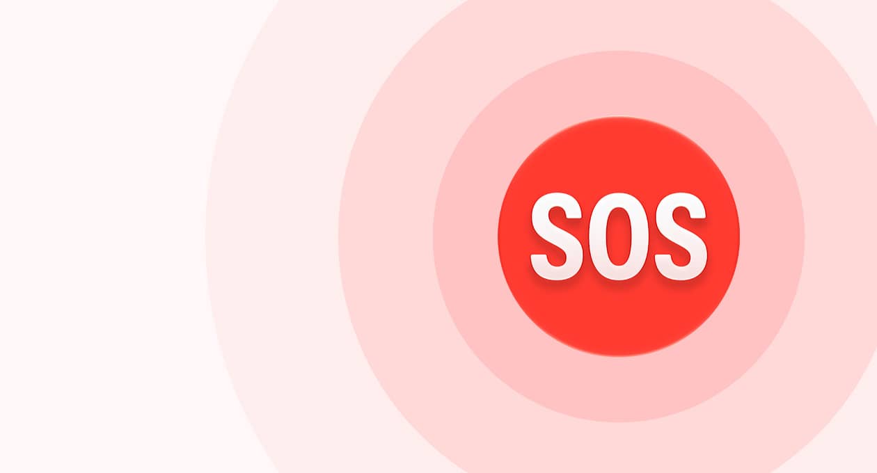 摔倒检测 SOS 图标