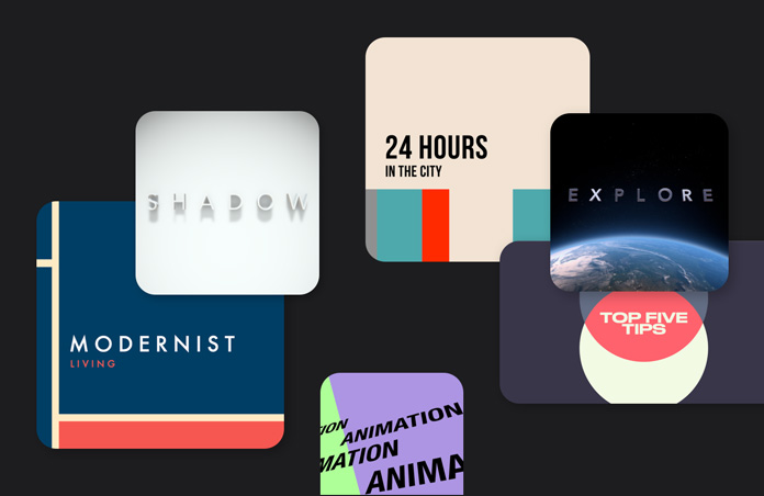 Final Cut Pro 素材库提供的图形设计系列