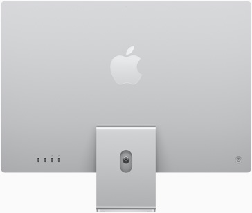 银色 iMac 背面图