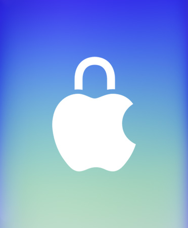 带有 Apple 标志的挂锁图标