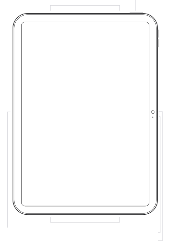 iPad 的按钮和连接端口位置