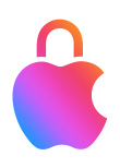Apple 标志的外形如同锁头，锁头呈锁定状态，以突出展示隐私保护功能。