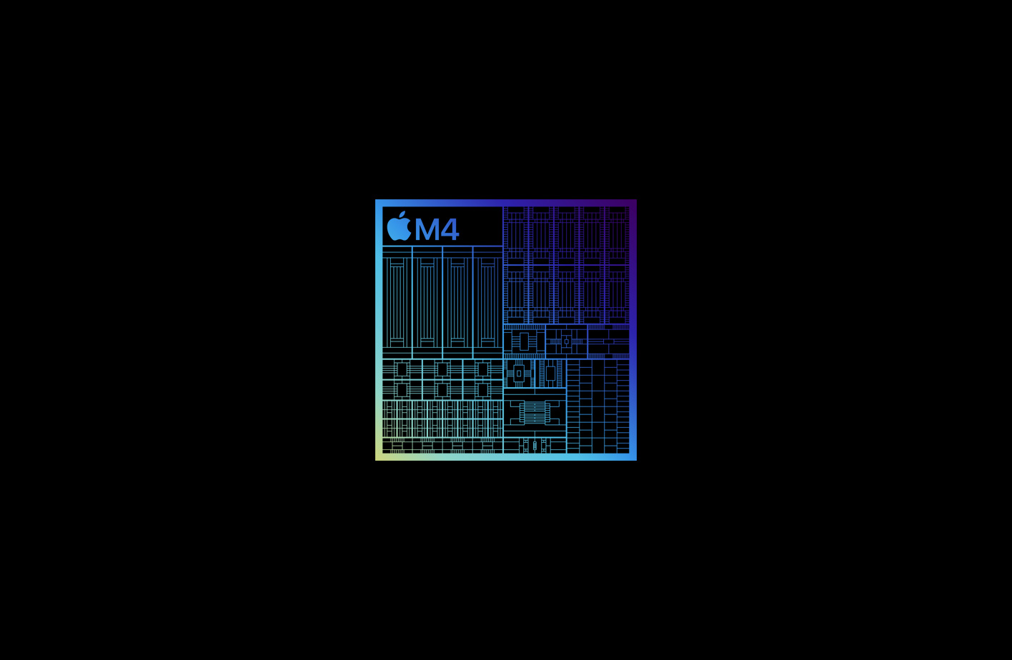 Apple M4 芯片。