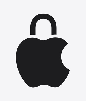 Apple 隐私标志。